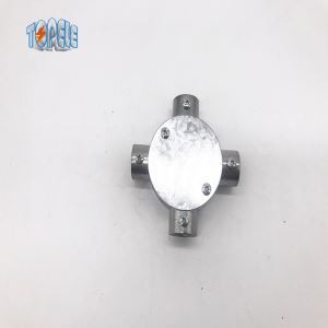 4-veis terminal elektrisk koblingsboks i aluminium